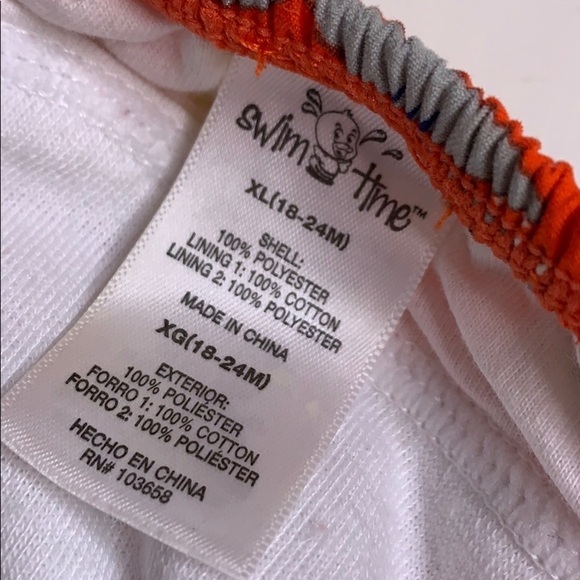 Shark Baby Swim Diaper Cover Size 18-24 Months red - Picture 5 of 6